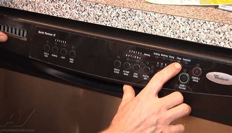 how to reset kitchenaid dishwasher|kitchenaid dishwasher won't power on.